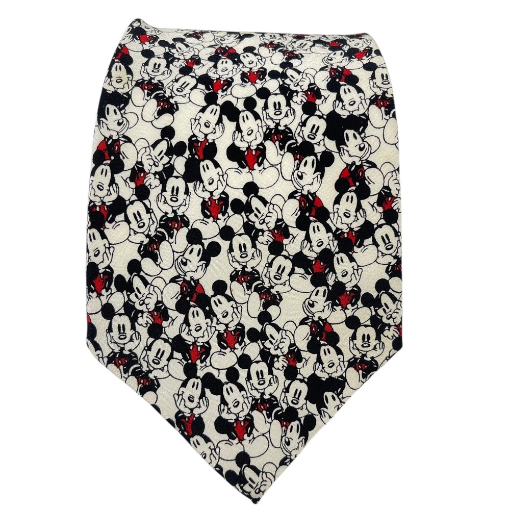 VTG Mickey Mouse Men's Tie‎ Walt Disney World  100% Silk Balancie Tie Works